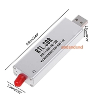 New 0.1MHz-1.7GHz TCXO RTL SDR Receiver R820T2 USB RTL-SDR Dongle with 0.5Ppm TCXO SMA MJZSEE A300U Tester