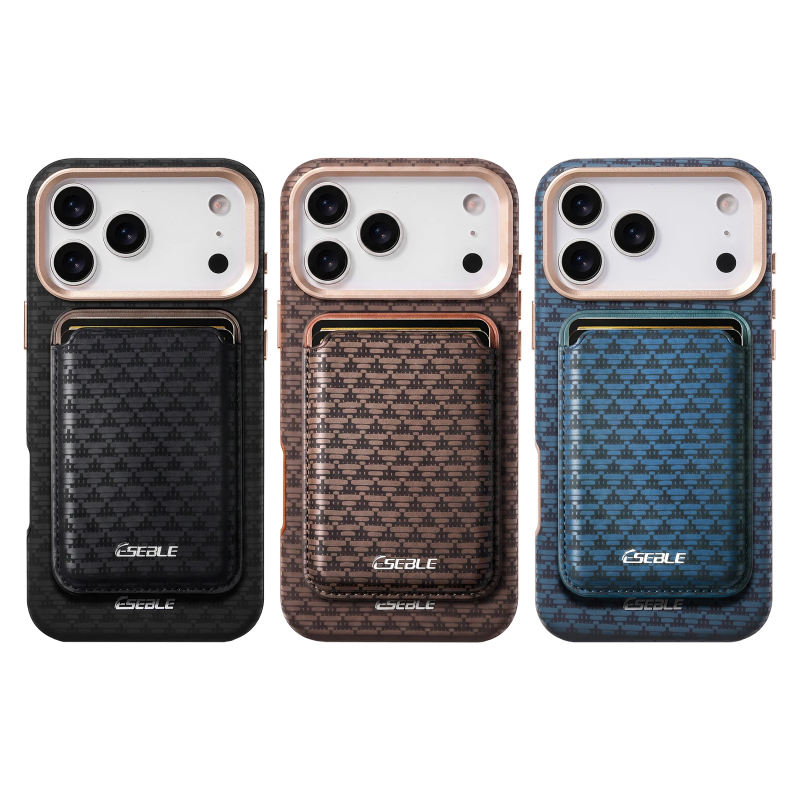 Magnet Wireless Charging Luxury Faux Leather Phone Case Card Holder For iPhone 17 Pro Max 16 15 14 13 view 6