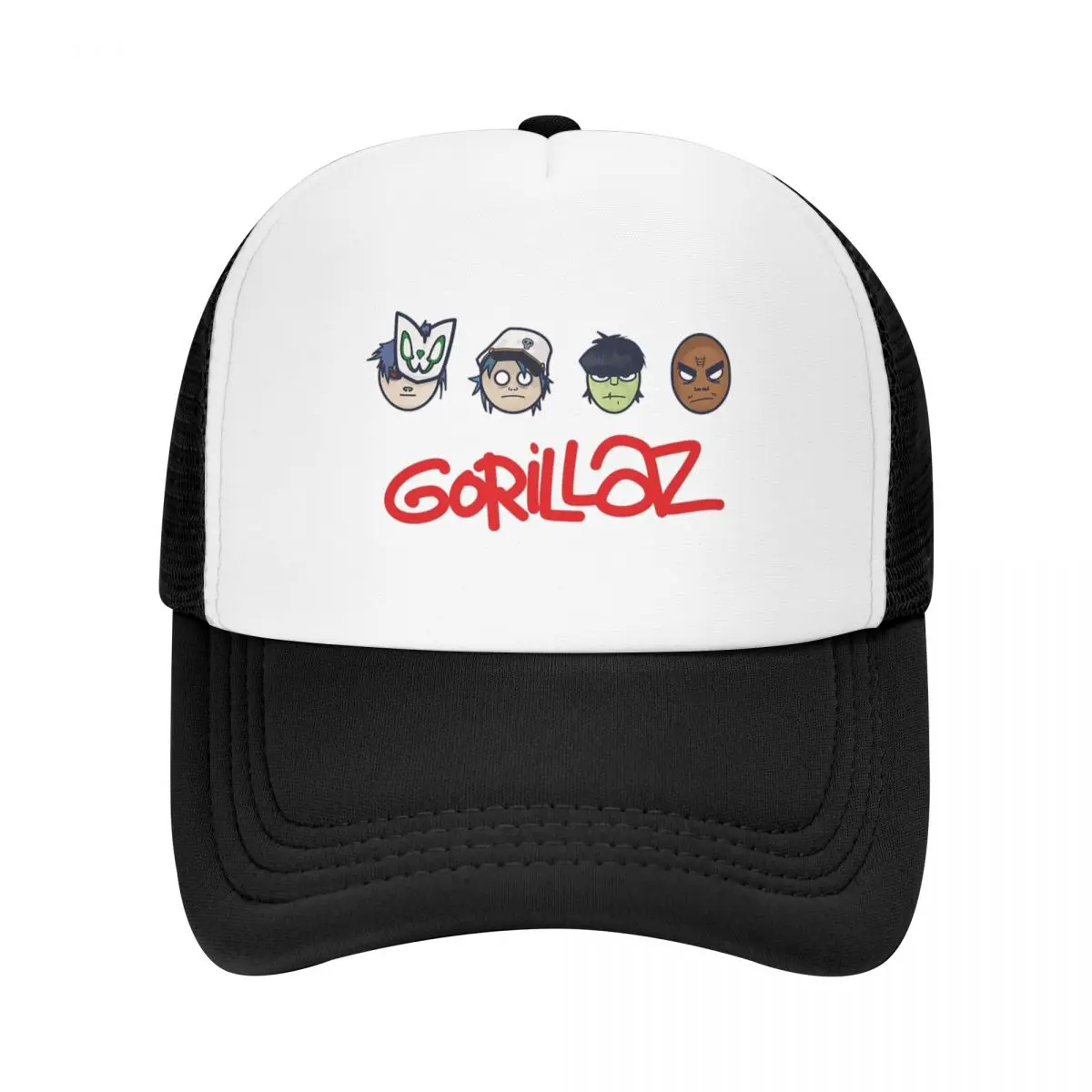 Gorillaz Cap Fashion Casual Mesh Baseball Caps Adjustable Hat Hip Hop Summer Unisex Baseball Hats Polychromatic