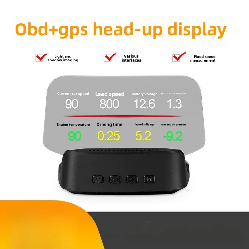 

C2 Навигационная версия AI Smart Electronic Dog + Проекционный дисплей OBD + GPS Двойная система Интеллектуальный интерфейс Универсальный