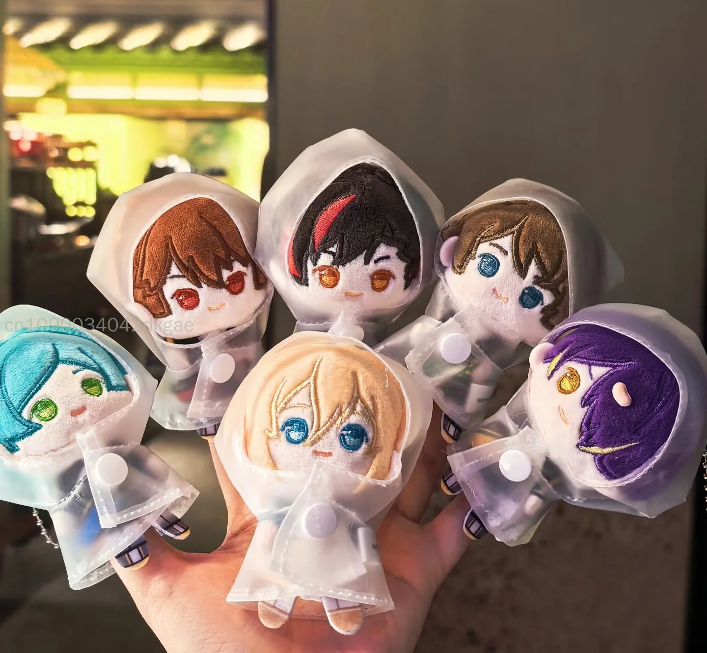 Ensemble Stars!! 2 Raincoat Style Soft Plush Finger Puppet Cute Plush Doll Keychain Bag Pendant Game Collectible Doll Toy Gifts