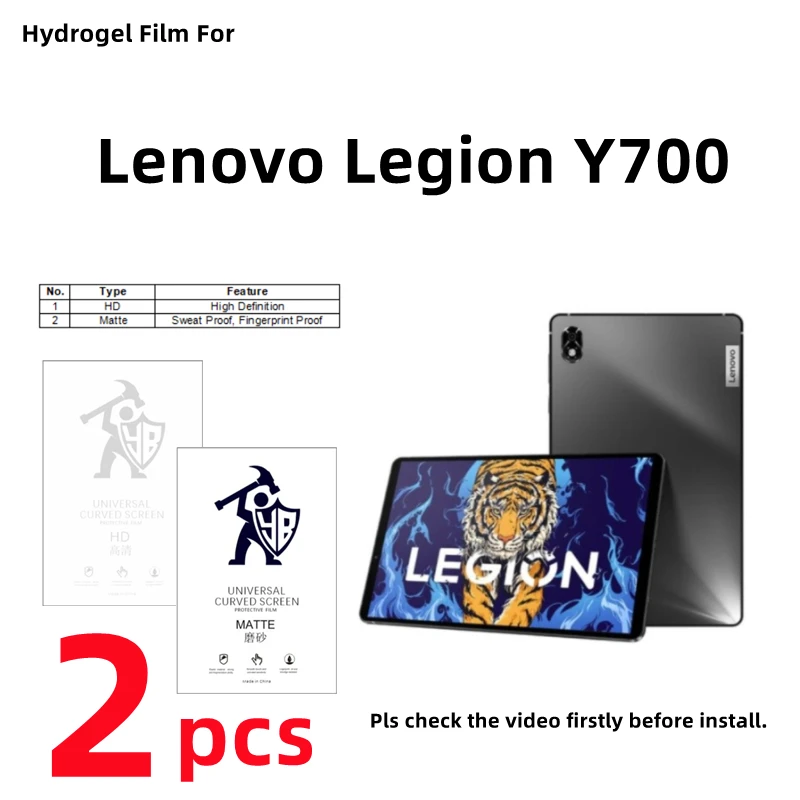

2pcs HD Hydrogel Film For Lenovo Legion Y700 2025 Matte Screen Protector For Lenovo Legion Y700 2023 2022