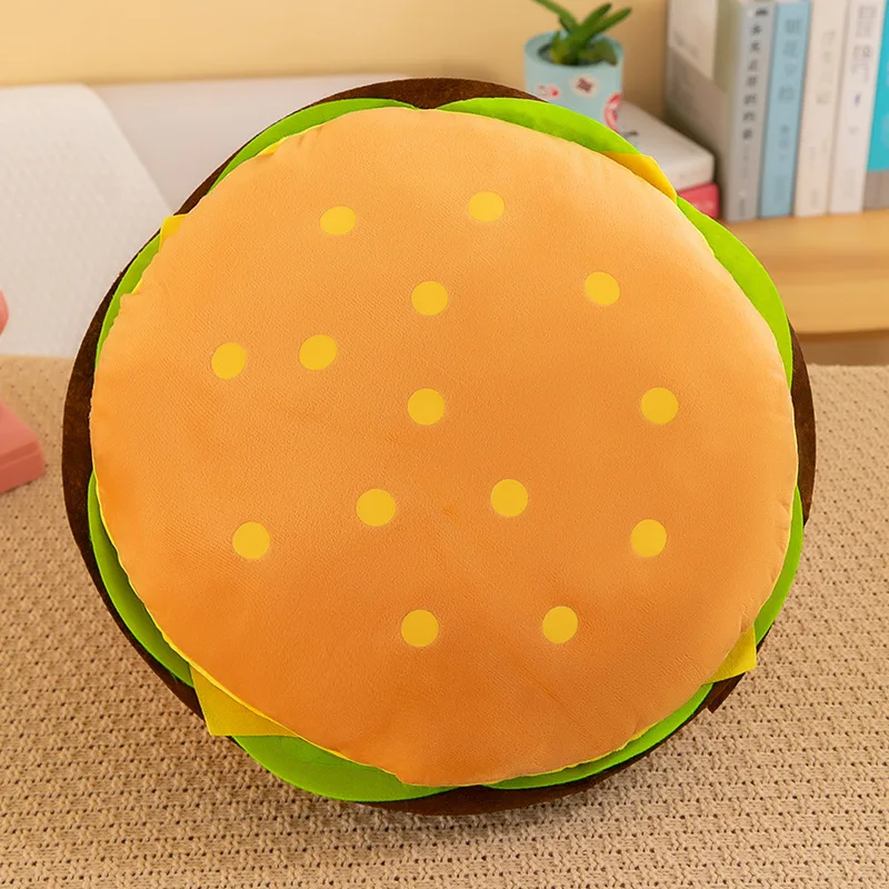 MINISO Creative Cute French Fries Hamburger Pizza Ornament Couple Style Plush Toy Doll Small Doll For Girls Boys Birthday Gift