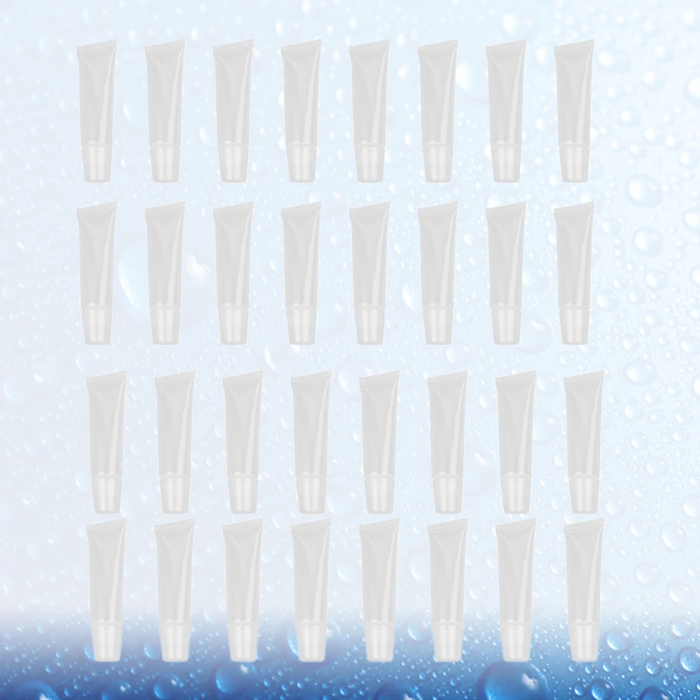 

60pcs Lip Balm Tubes Refillable Empty Containers Leak Proof Travel Size Portable Waterproof Plastic Tubes for Lip Gloss