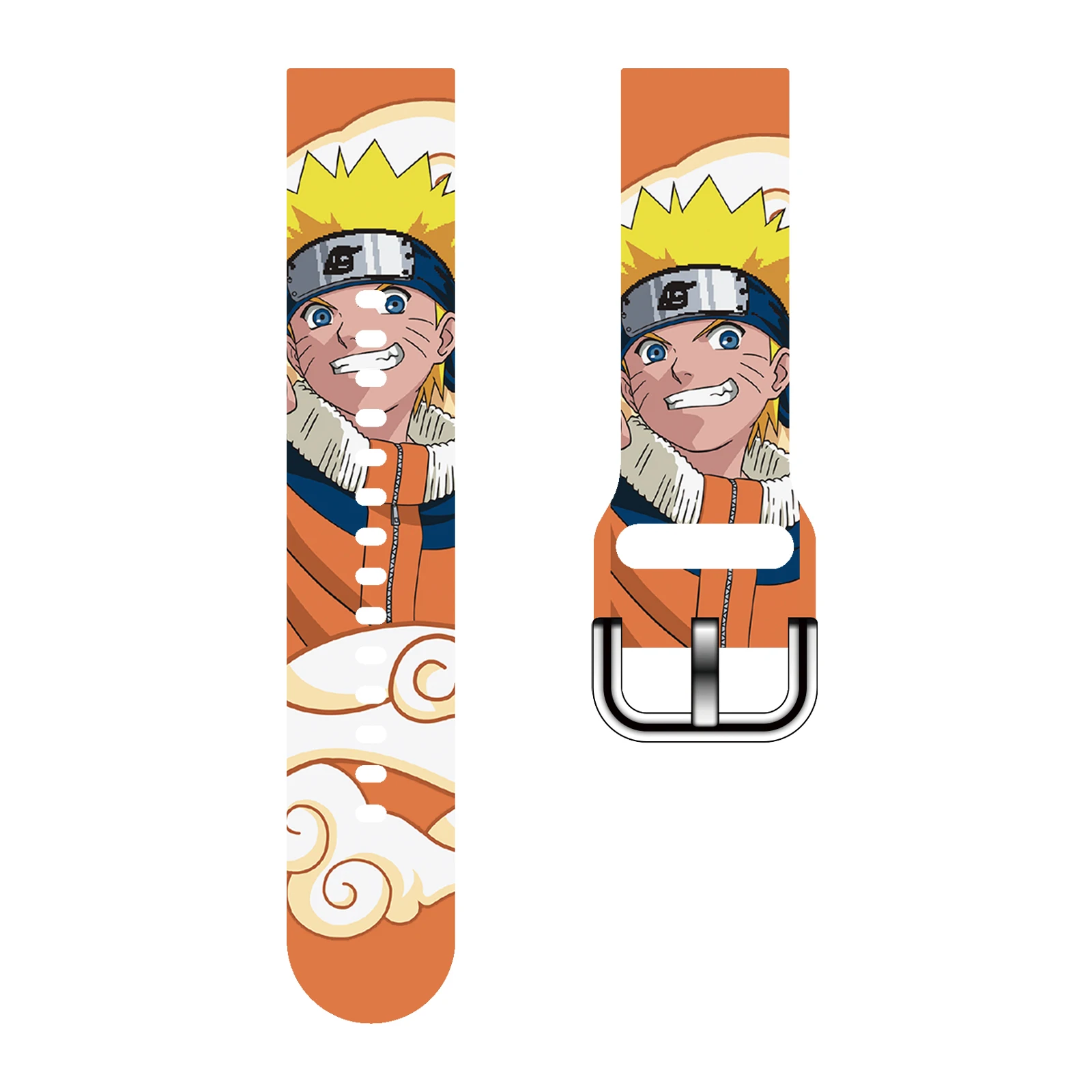 

Miniso Naruto Memory Series Print Strap for Samsung Galaxy Watch 7/6/5, 20mm Universal Band Fits 40mm 44mm Xiaomi Huawei Amazfit