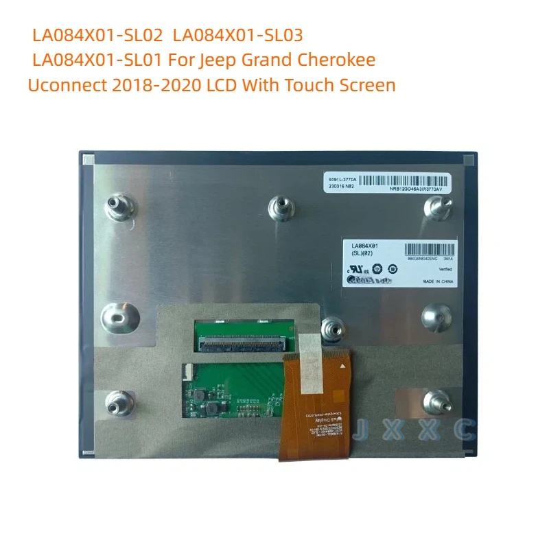8.4 inch LA084X01-SL02  LA084X01-SL03  LA084X01-SL01 For Jeep Grand Cherokee Uconnect 2018-2020 LCD With Touch Screen  Display