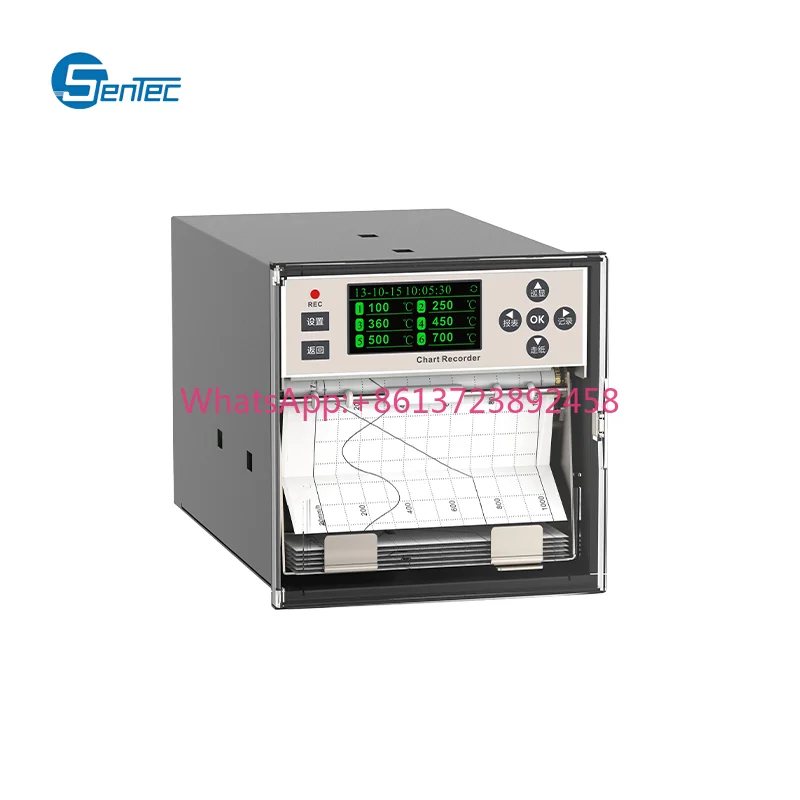 Multi-Channels Data Logger Color High Resolution OLED Liquid Display Paperless Recorder Data Recorder