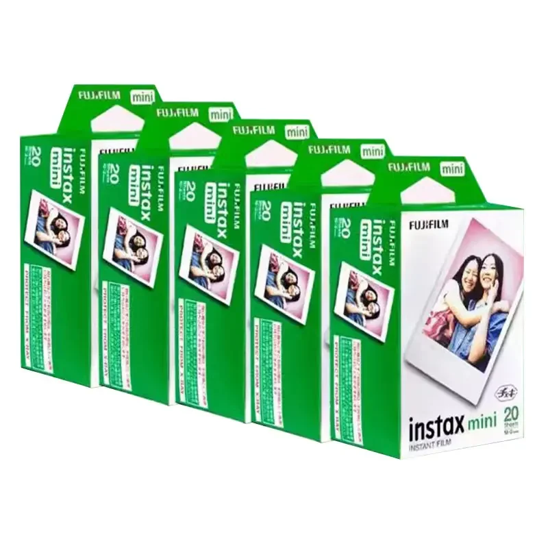 10-100 Sheets of Fuji White Edge Photo Paper mini7/9/11/12/25/40/90 Universal Three-inch Fujifilm Instax Mini Film