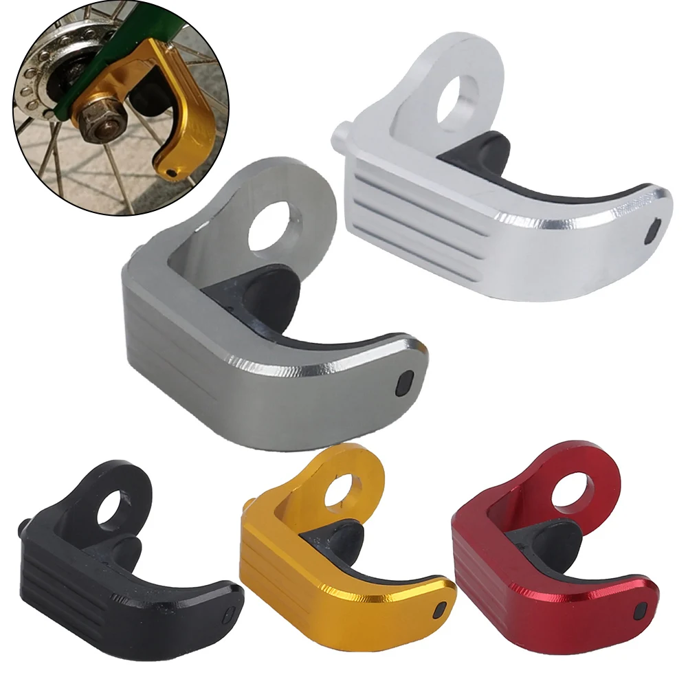 Front Fork Hook E Type Buckle CNC Easy Installation Folding Bike Parts Repair Replacement Spare For Brompton Practical