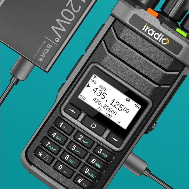 iradio UV-88 متعدد الموجات هام راديو HF UHF VHF ثنائي النطاق AM USB LSB CW CB LW MW SW SSB استقبال 1024 قنوات نفس Radtel RT-860