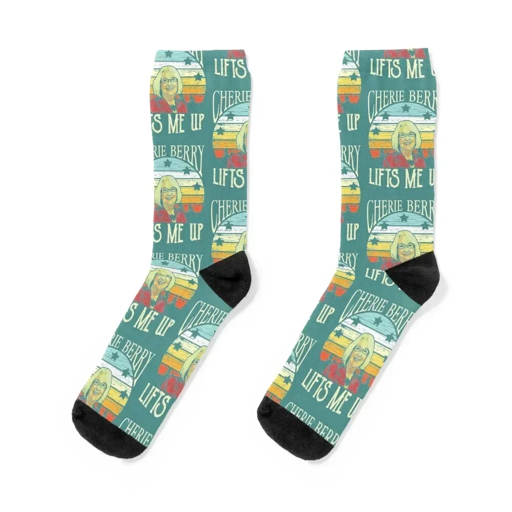 cherie berry lifts me up, Cherie berry Socks designer brand retro sports stockings Running Socks Female Men's