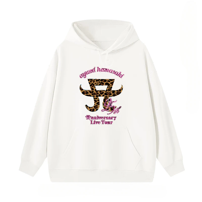 Hamasaki Ayumi Hamasaki 25th anniversary concert with hoodie hooded round neck men's and women's coat leisure sports