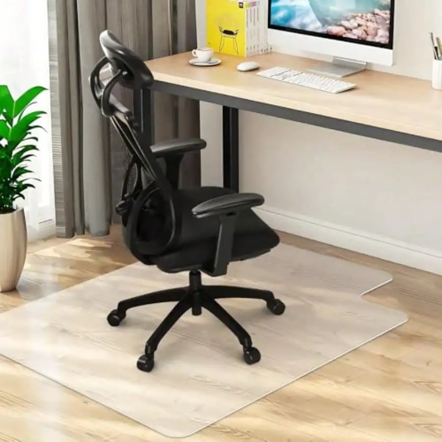 

Office Chair Mat for Hard Wood Floors 36"x47" Heavy Duty Floor Protector Easy Clean
