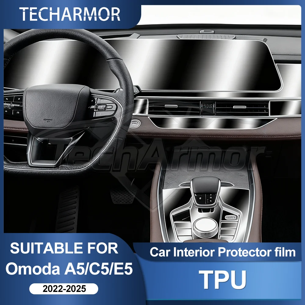 For Chery Omoda A5 C5 E5 Arrizo 8 Tiggo 8 Pro 2022 2023 2024 Invisible Interior TPU Film Navigation Screen Protector