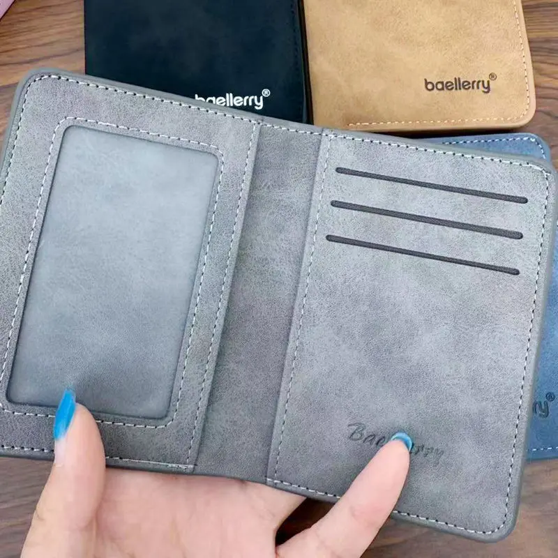 2025, neue kurze Herren-Retro-Geldbörse mit mehreren Steckplätzen, lässige und modische Geldbörse mit mehreren Fächern, kurze vertikale Pu-Leder-Geldbörse