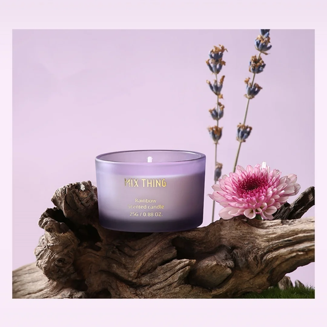 Luxury Holiday Rainbow Scented Candle Gift Set Indoor Niche Premium Fragrance Handcrafted Birthday Creative Girlfriend Present