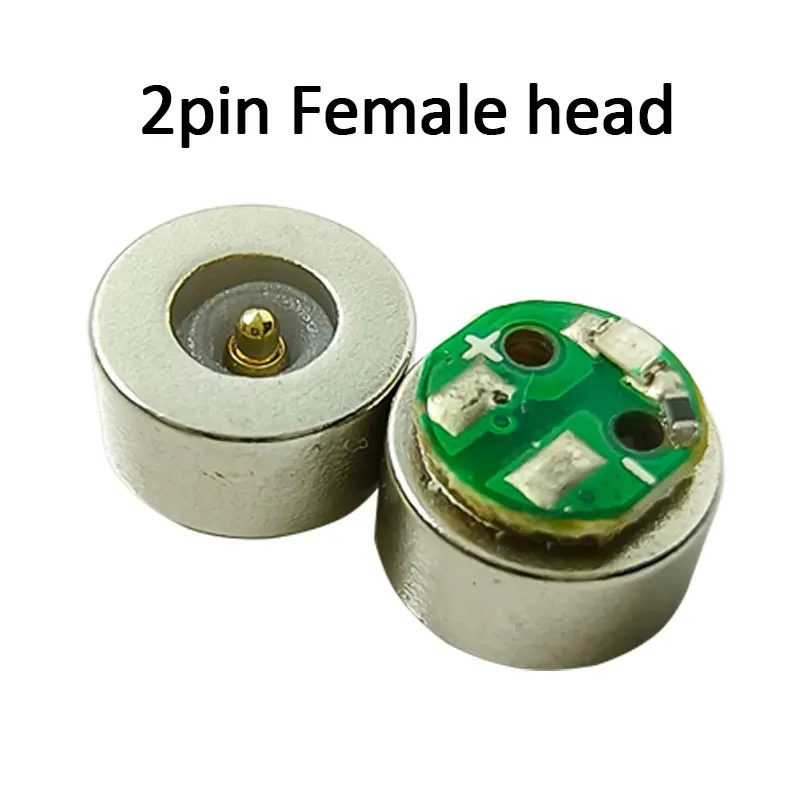 5/10 Pcs Round Magnetic Plug Micro USB Magnetic Charger Cable Plug USB Type C Magnet Cable Adapter 360 Rotate 2Pin Cable Tips
