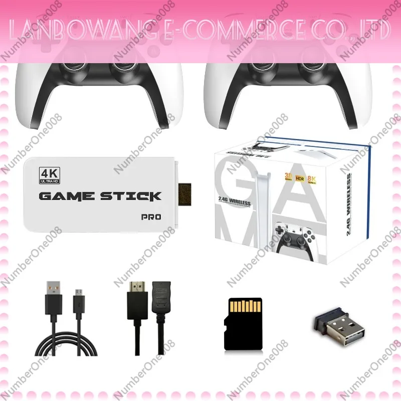 M15 4K HD Retro Home Game Console Double Player Wireless Controller Built in Multiple Classic Arcade Games