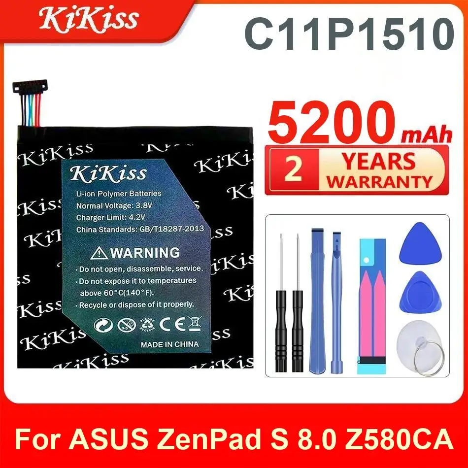 

5200Mah Kikiss Battery C11P1510 For ASUS Zenpad S 8.0 Z580CA