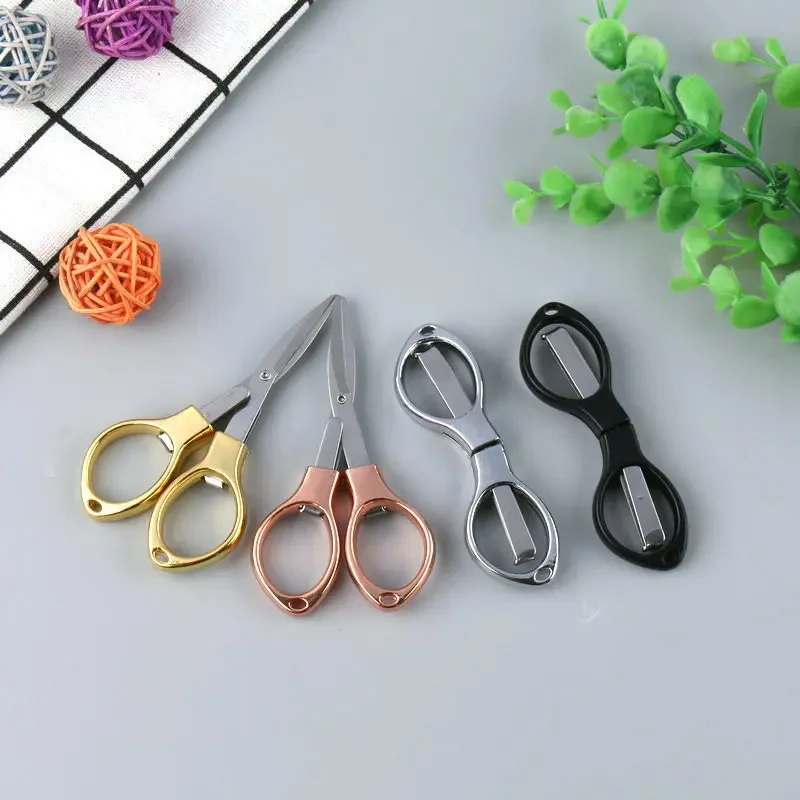 Fishing Line Scissor Portable Folding Safety Scissors Comfortable Zinc Alloy Grip Sharp Stainless Steel Safety Blade