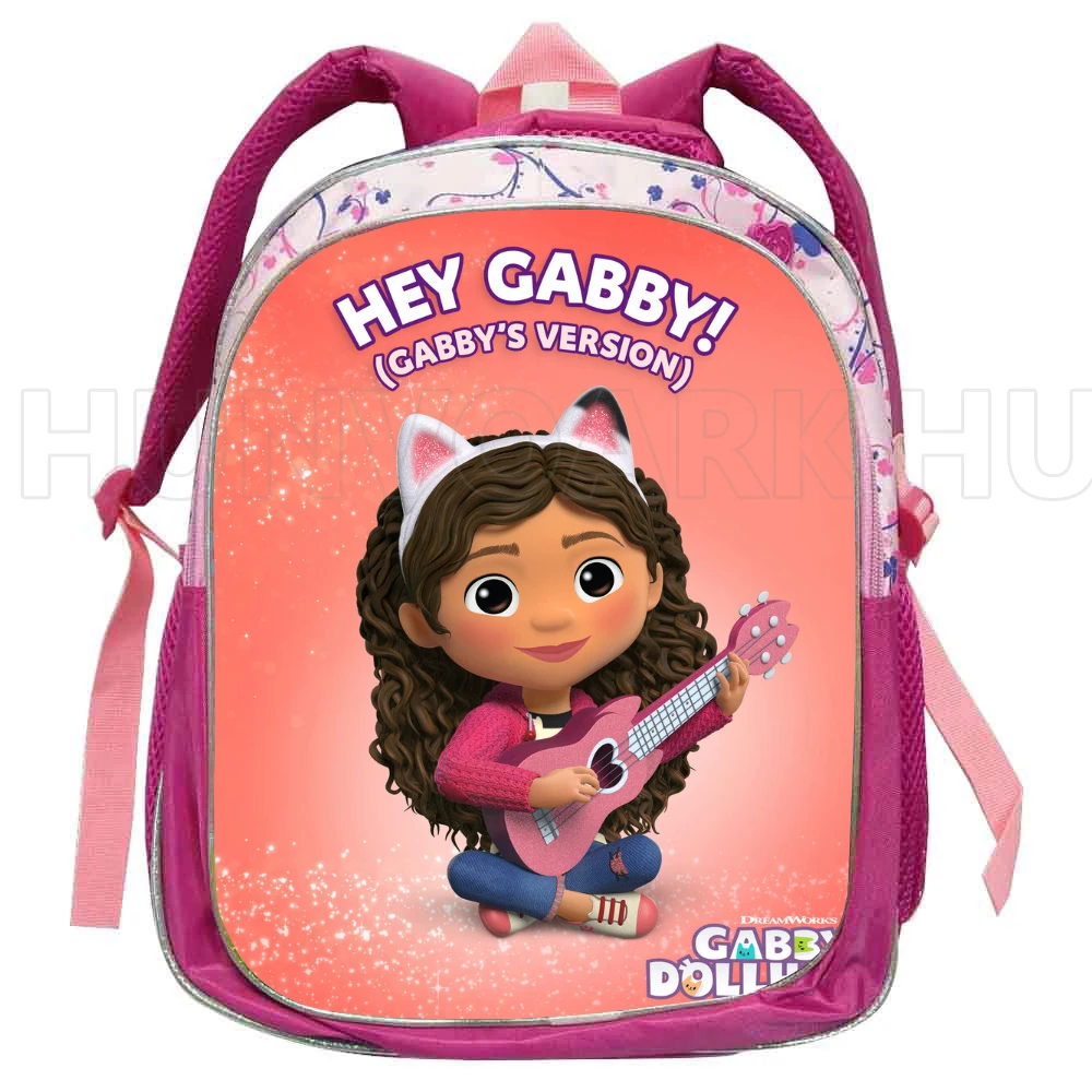 12inch Gabby\'s Doll House Backpack Cartoon Backpack Children School Bags For Girls Kids Schoolbags Book Bag kindergarten Mochila