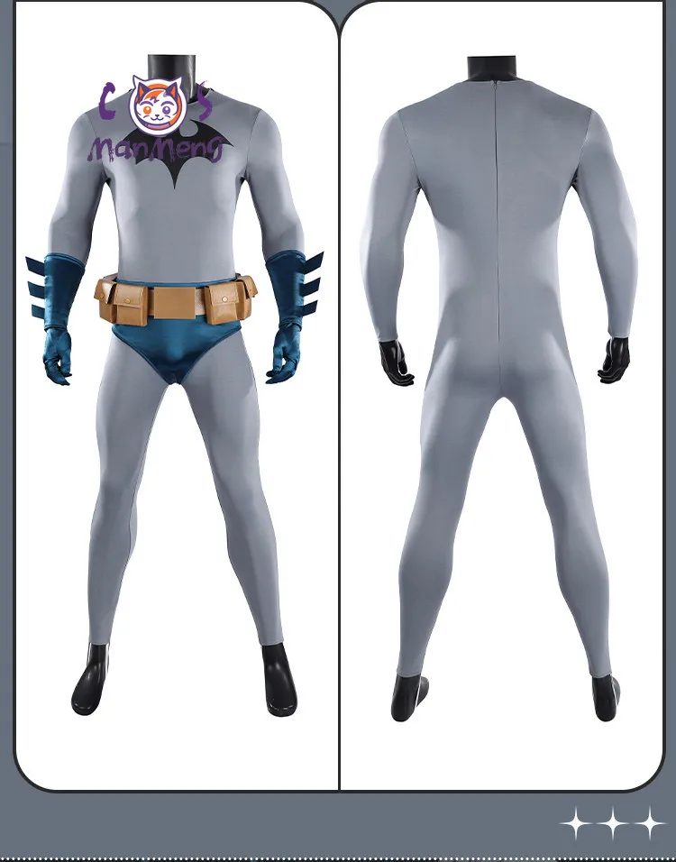 Fledermaus-Cosplay-Outfit Komplettes Set 3D-Gedruckter Enger Hush-Jumpsuit Zubehör Charakter-Rollenspiel-Kleidung Halloween-Party