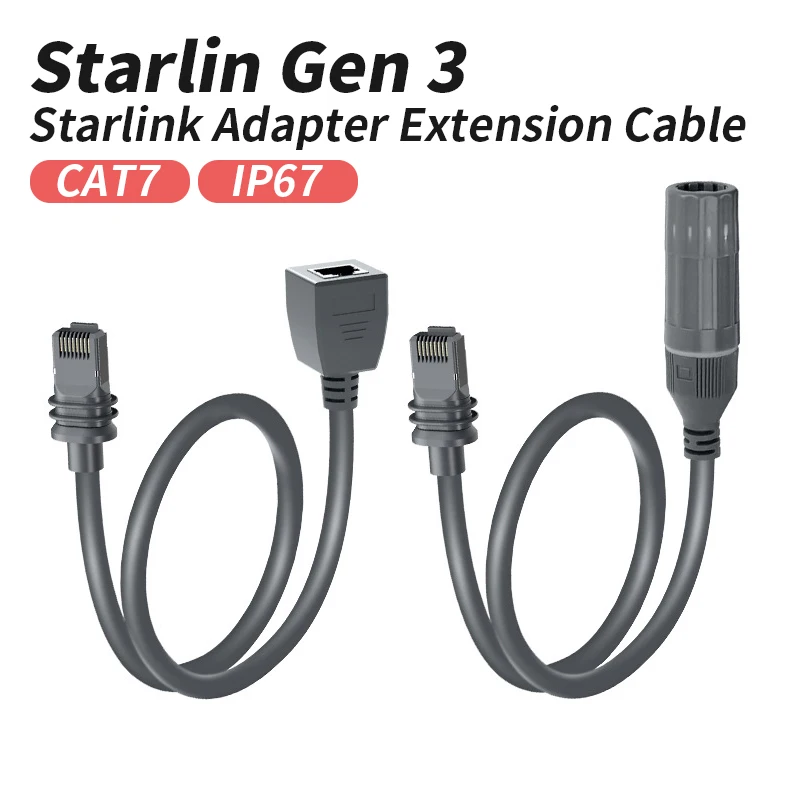 

SPX GEN3 Starlink V3 Connection Line RJ45 CAT7 Satellite Internet Signal Double Shielding Receiving Extension Wire IP67 26AWG