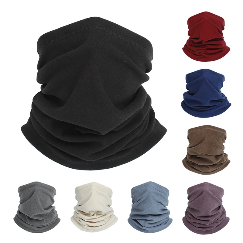 Fleece Neck Warmer Winter Neck Windproof Tube Scarf For Men Bandana Mask Face Cover Snowboard Gaiter Women Thermal Neck Warmer