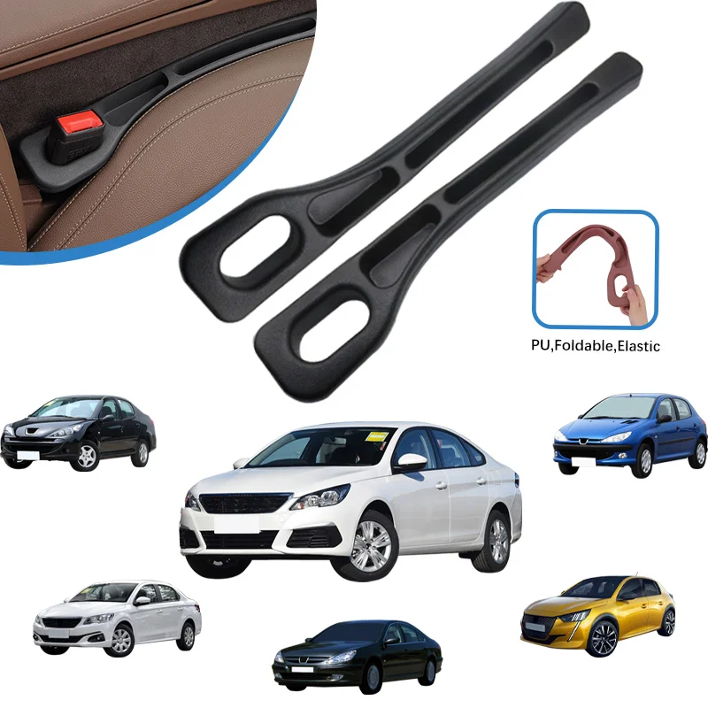 

2PCS For Peugeot 307 308 208 107 607 Car Seat Gap Filler Bag Box Decoration Interior Accessories