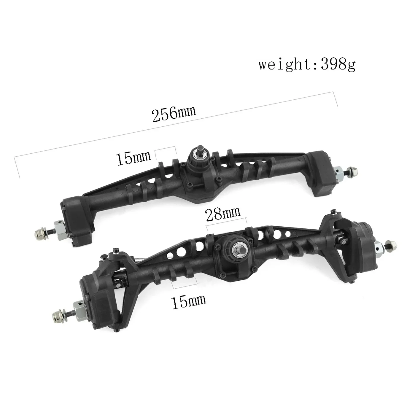 Front and Rear Plastic Currie F9 Portal Axle Complete for Axial Capra UTB10 1.9 UTB 1/10 RC Crawler Car Upgrade Parts