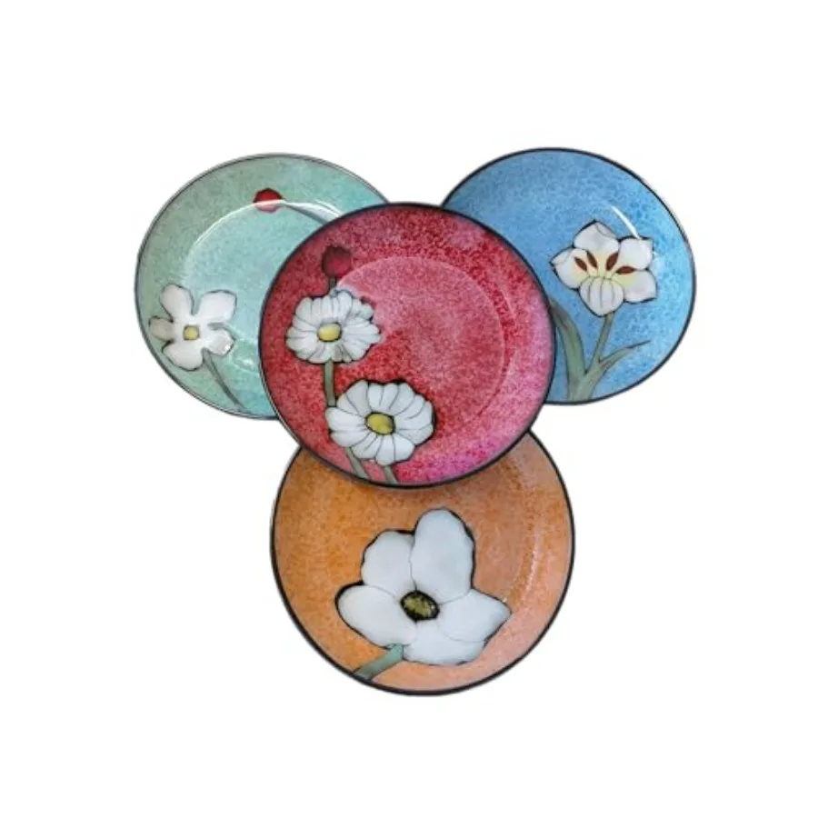 

Керамические тарелки для кухни - Набор из 4 тарелок - Для салатов, стейков, десертов, хлеба, пасты, закусок и т.д. - Можно мыть в посудомоечной машине, использовать в микроволновой печи.