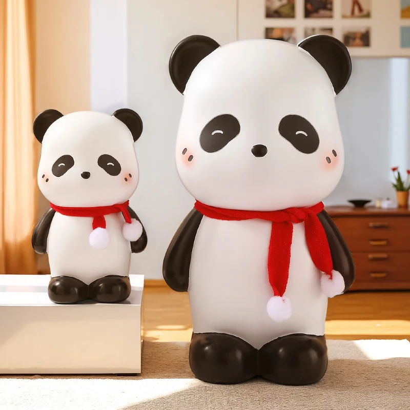 Cute Panda Piggy bank Trendy Home Living Room Large Floor Decorative Ornament Animal Statues housewarming and opening gifts