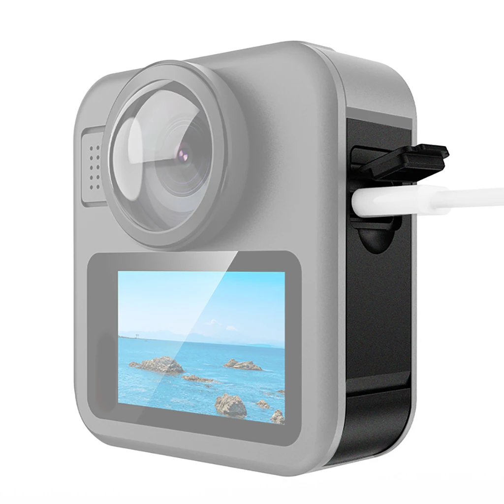 Lade-Seitenabdeckung für GoPro MAX 2/GoPro MAX Schnellspanner, staubdichte Kunststoff-Metallschutzhülle für GoPro MAX-Kamera – Detail 19