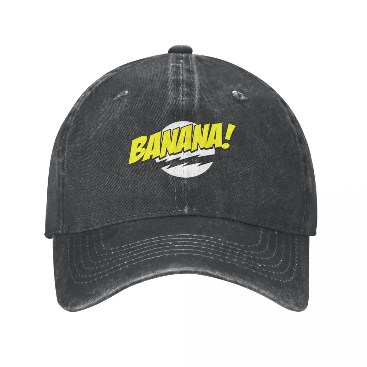 Banana! Lightning The Big Bang Theory Baseball Cap Classic Distressed Denim Sun Cap for Men Women Outdoor Workouts Hats Cap