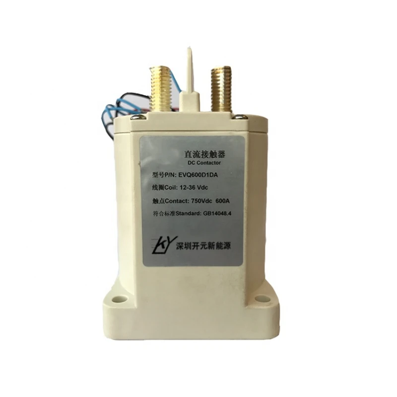 Factory Direct Sales 600A DC Contactor  For Electric vehicles 12V/24V  6, 12, 24, 28, 36, 48, 72VDC EVQ600D1DA