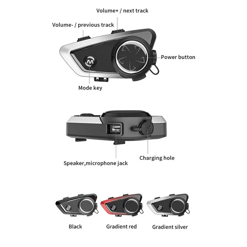

A57T Motorcycle Riding Helmet Bluetooth Headset Full Helmet Soft Label Built-In Intercom And Music Sharing Function