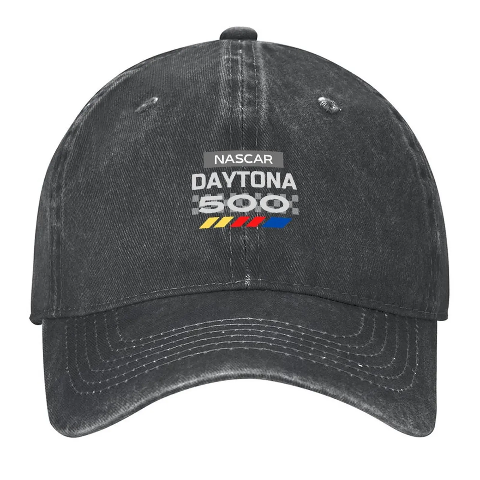 

NASCAR DAYTONA 500 CLOTHING & ACCESSORIES (for dark background) Baseball Cap Vintage Snap Back Hat For Women Men's