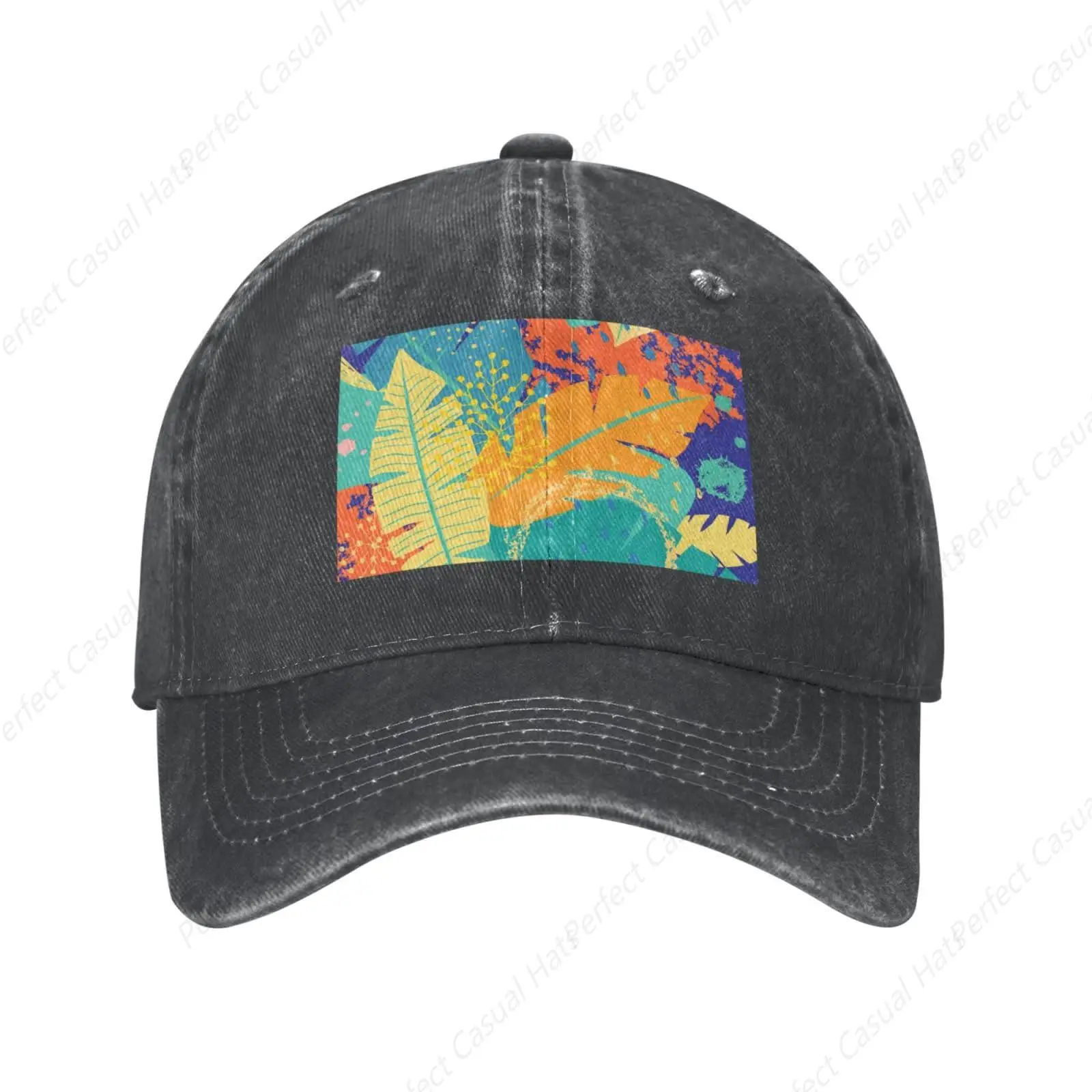 

Hot-Selling Flowers And Tropical Leave Printing Sunscreen Cowboy Hat Peaked Caps Baseball Caps Trucker Hat Men Women Caps