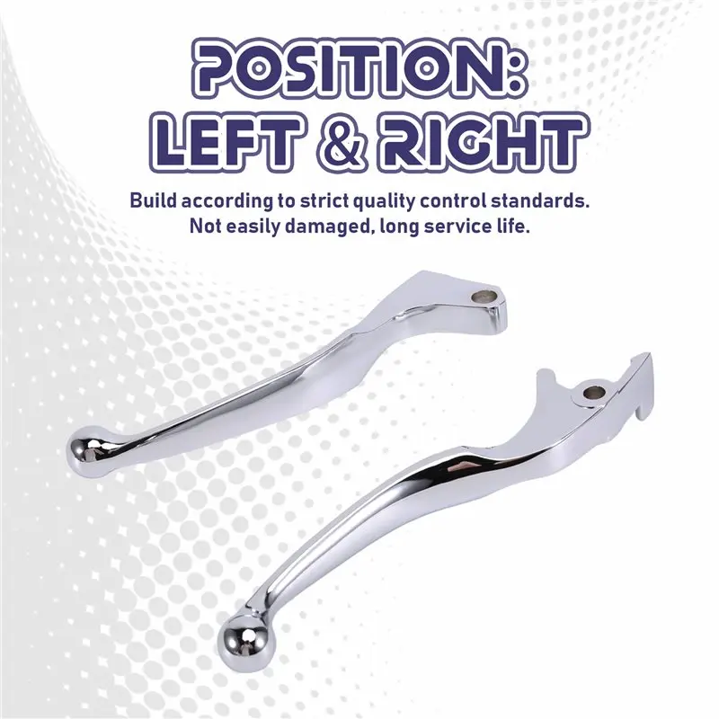 AS57-Chrome Skull Design 1 Pair Clutch Brake Hand Lever Controls For Honda Shadow 600 750 1100 VTX1300 VT1300 VTX 1988-2013 Mode