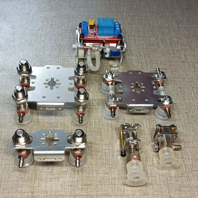 New Large Manipulator Relay Control Suction Cup Robot Arm Vacuum Pump Suction Cup Robotic Claw Gripper for Arduino Robot DIY Kit