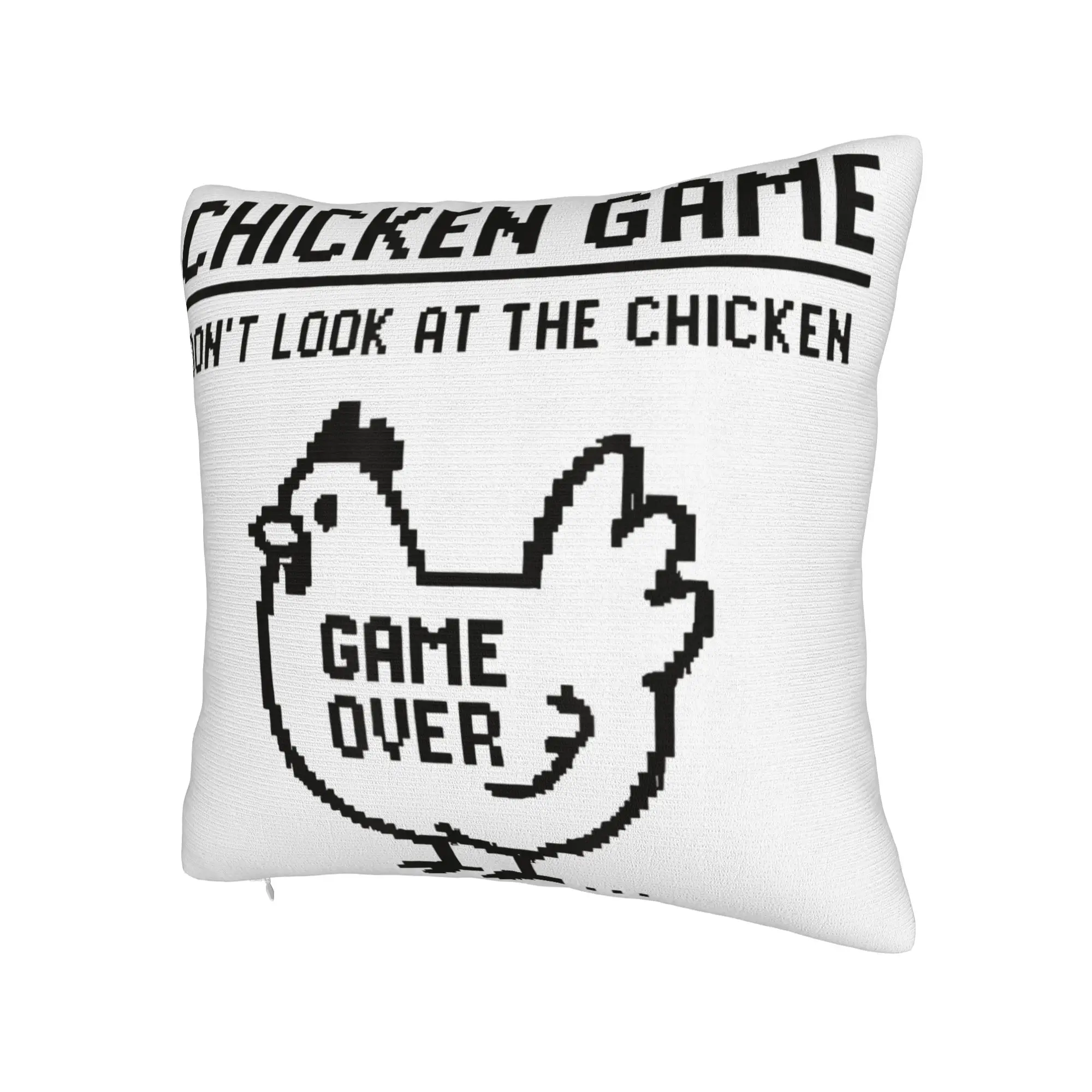 Decorative Pillow Covers Chicken Game Dont Look At The Chicken Stuff Bedroom  Pillow Case Cover Zippered Multiple Sizes