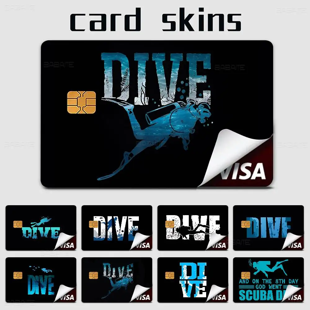 Dive Scuba Diving 100% Hot Sale Amine Credit Debit Bank Card Bus Card Film Skin Sticker