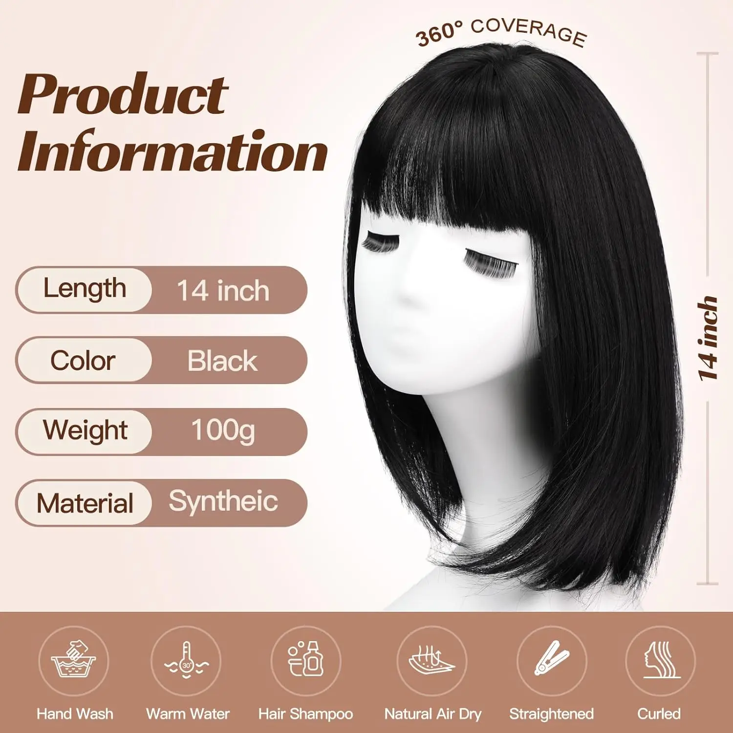 Dark Black Synthetic Hair Toppers with Bangs Straight Daily Hair Pieces Swiss Base Clips in Hair Extensions for Women Thin Hair