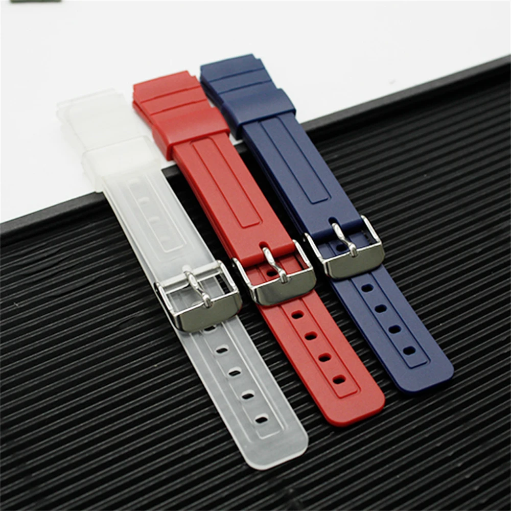 سوار ساعة TPU ممتاز لـ F91W ، F84 ، F105 ، F108 ، A158 ، A168 ، AE1200 ، حزام AE1300 ، إكسسوارات سوار الساعة ، يأتي مع أداة دبوس