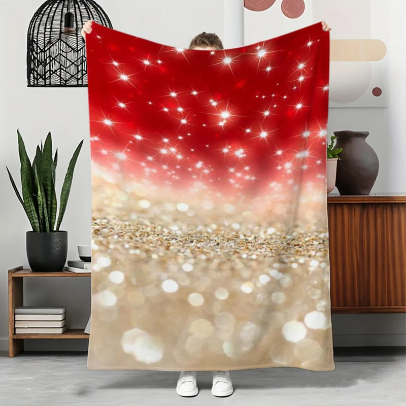 Pink Santa Gingerbread Man Flannel Blanket For Sweet Bedroom Decor Soft Warm Throw Blanket Wrap