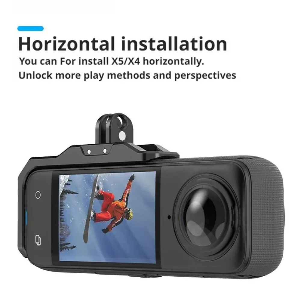 For Insta360 X5/X4 Magnetic Metal Horizontal L-shaped Shooting Mounting Stand Bracket Camera Bracket Magnetic Accessories V7N8