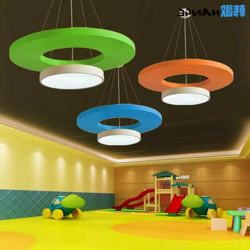 Cartoon Children's Room Light Garden Kindergarten Pendant Light Personalized Creative Classroom Children's Paradise Style Lighti