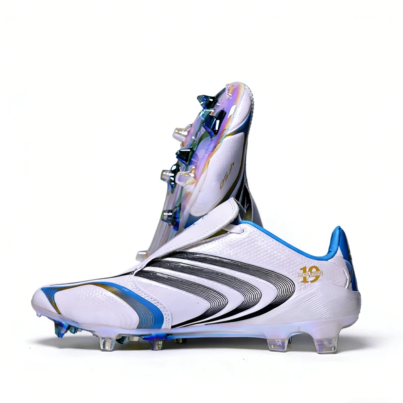 Professional Mens Soccer Shoes F50 Training Non-Slip Turf Soccer Cleats Boys TF/FG Football Sneakers Chuteira Campo 39-45