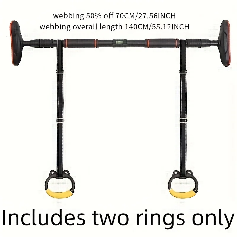 2pcs Adjustable Gym Rings for Grip Training