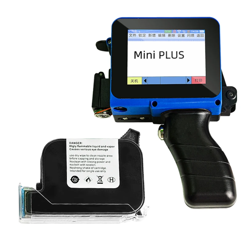 

Mini Date Printer Inkjet Portable Coding Machine Bottle Box Plastic Bags Logo Text QR Code Serial Number